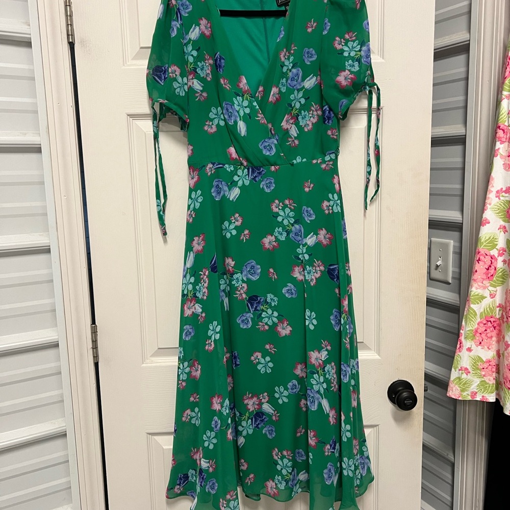 Floral Green Dress